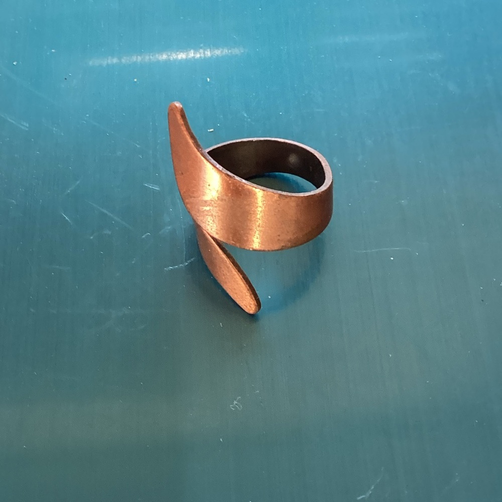 Modern Copper-Tone Wrap Ring - Women Jewelry